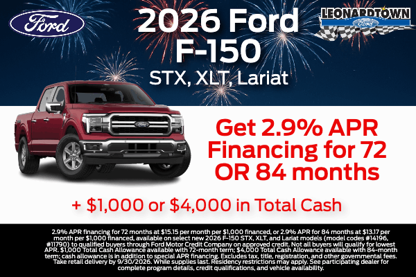2.9% Financing on 2026 F-150