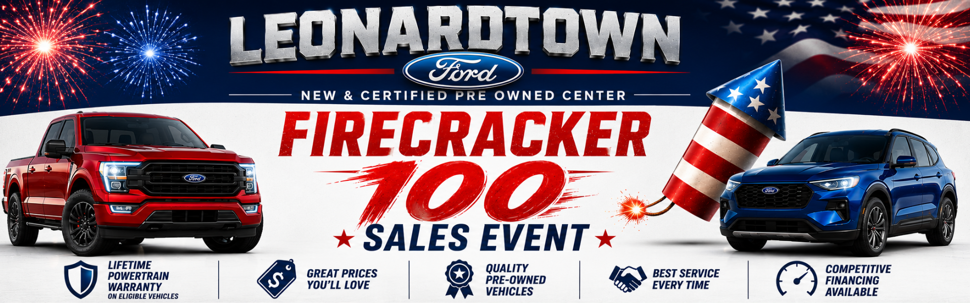 Firecracker 100 Sales Event