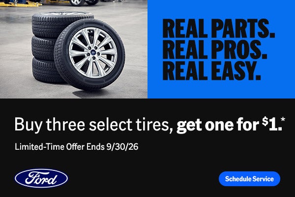 Buy 3 tires, get one for $1