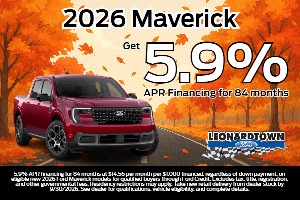 Finance a Maverick with 5.9% APR