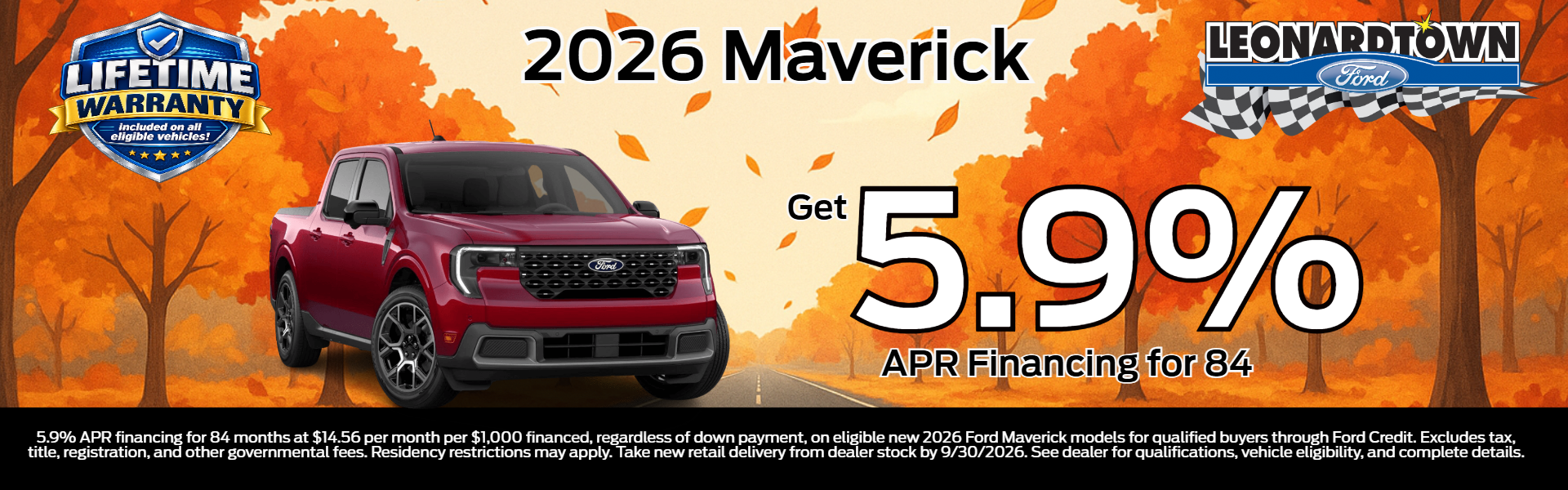 Finance a Maverick with 5.9% APR